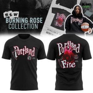 WNBA Portland Fire Burning Rose Special Edition T-Shirt