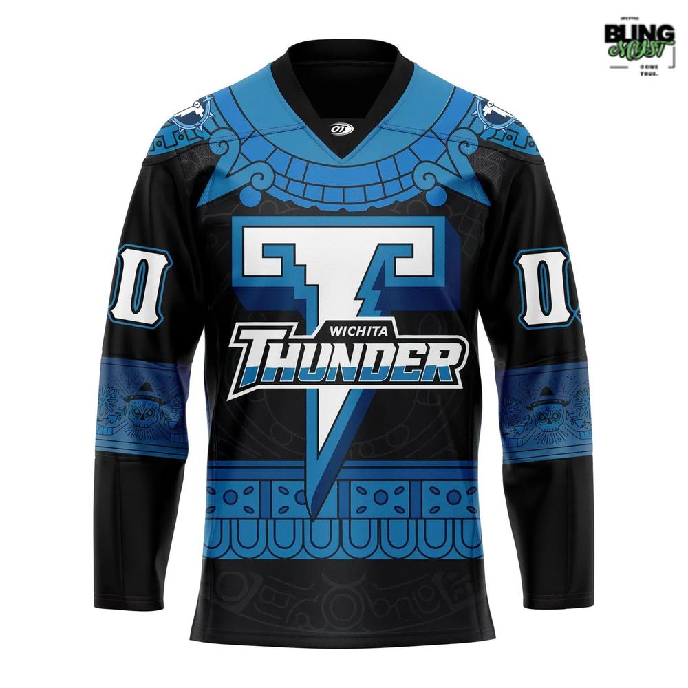Wichita Thunder 2025 Day of the Dead Hockey Jersey Wichita Thunder 2025 Day of the Dead Hockey Jersey