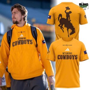 Wyoming Cowboys Go Pokes Special Edition Orange Adidas T-Shirt