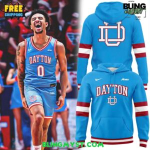 2025 Dayton Flyers Basketball Chapel Blue Special Hoodie