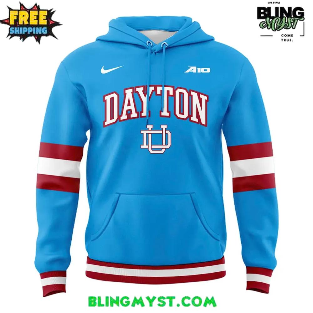 2025 Dayton Flyers Basketball Chapel Blue Special Hoodie 2025 Dayton Flyers Basketball Chapel Blue Special Hoodie