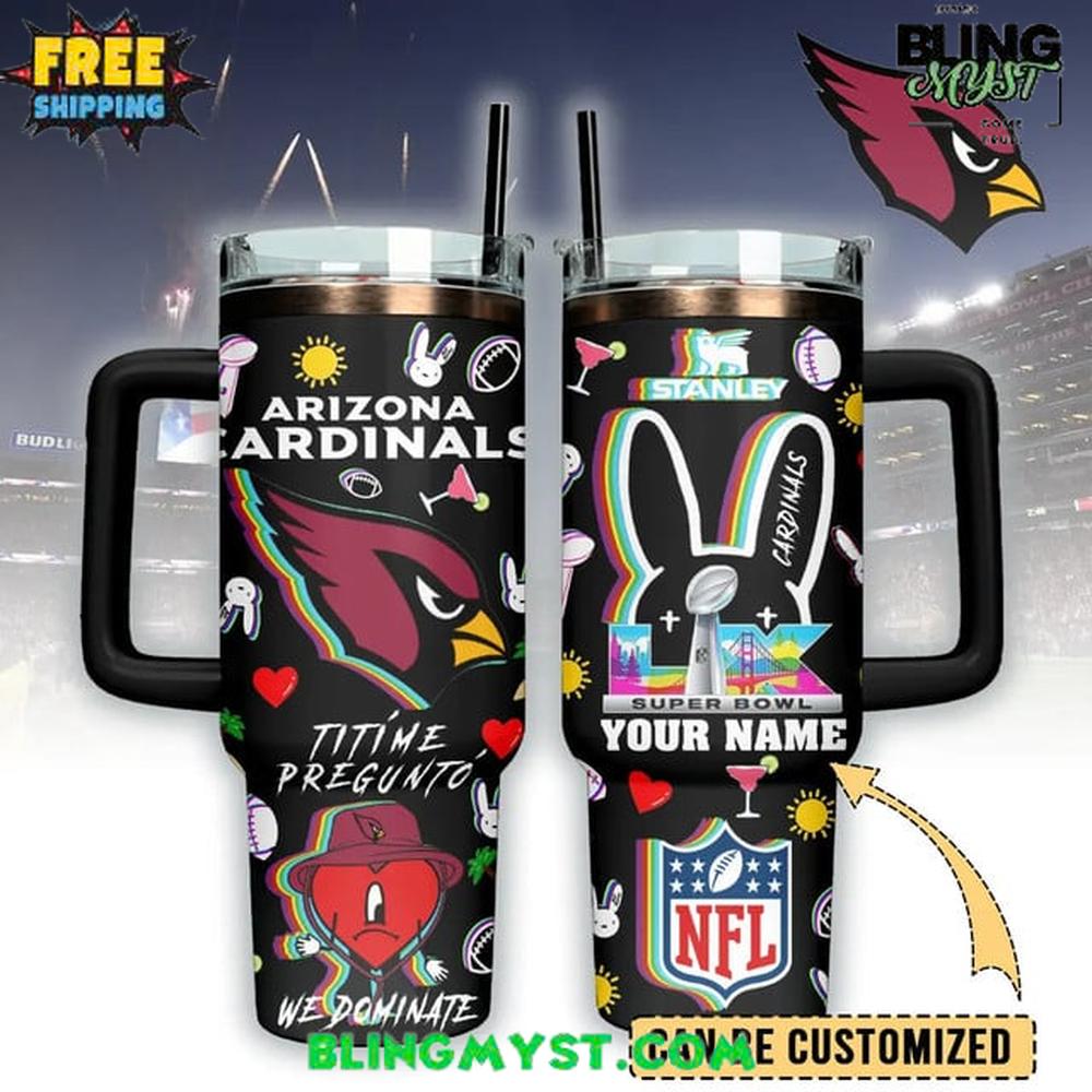Arizona Cardinals x Bad Bunny Super Bowl LX Stanley Tumbler Cup Arizona Cardinals x Bad Bunny Super Bowl LX Stanley Tumbler Cup