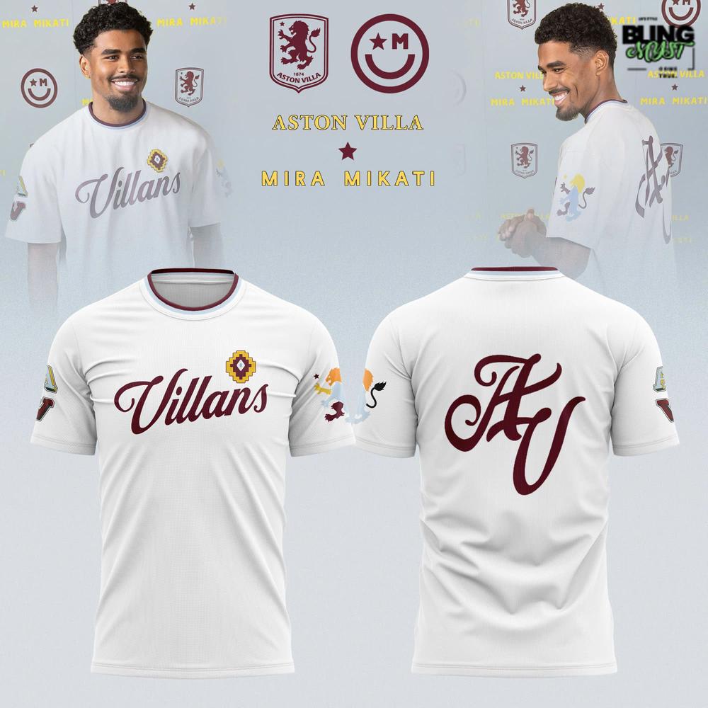 Aston Villa x Mira Mikati Limited Edition T-Shirt Aston Villa x Mira Mikati Limited Edition T-Shirt