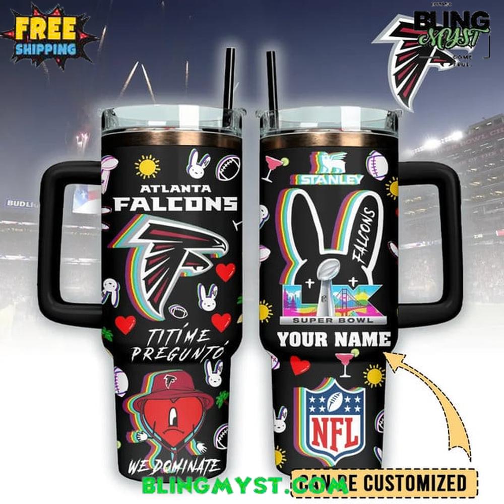 Atlanta Falcons x Bad Bunny Super Bowl LX Stanley Tumbler Cup Atlanta Falcons x Bad Bunny Super Bowl LX Stanley Tumbler Cup