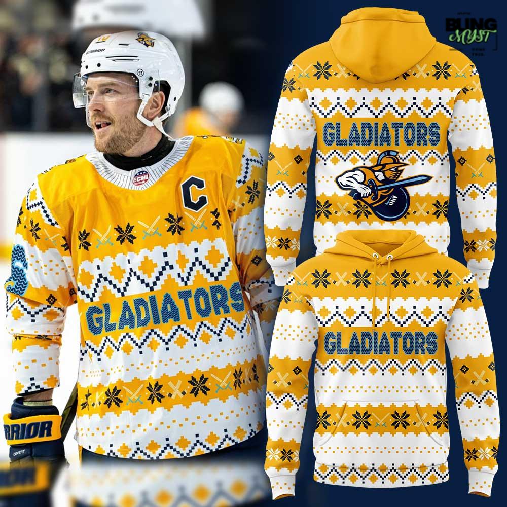 Atlanta Gladiators Max’s Holiday Party Game Worn Player Hoodie Atlanta Gladiators Max’s Holiday Party Game Worn Player Hoodie