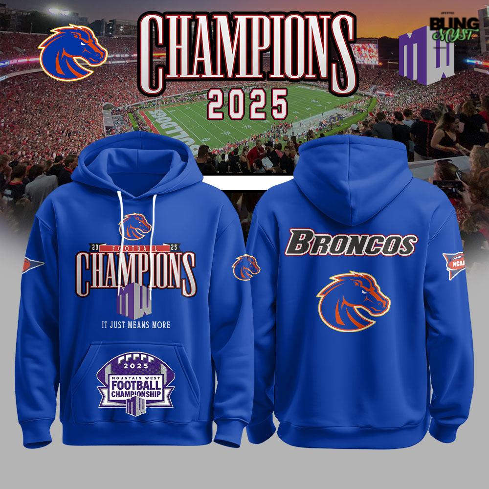 Boise State Broncos 2025 SBC Champions Hoodie Boise State Broncos 2025 SBC Champions Hoodie