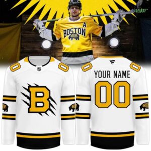 Boston Bruins NHL Stadium Series 2026 White Hockey Jersey