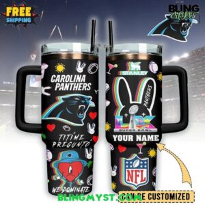 Carolina Panthers x Bad Bunny Super Bowl LX Stanley Tumbler Cup