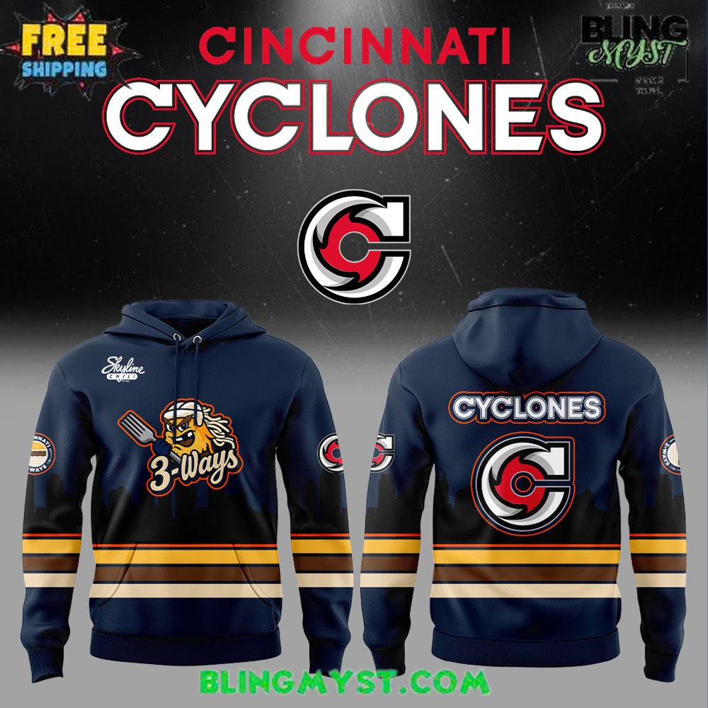 Cincinnati Cyclones 3-Ways 2025-2026 Special Hoodie Cincinnati Cyclones 3-Ways 2025-2026 Special Hoodie