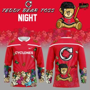 Cincinnati Cyclones Teddy Bear Toss Night Edition Hockey Jersey