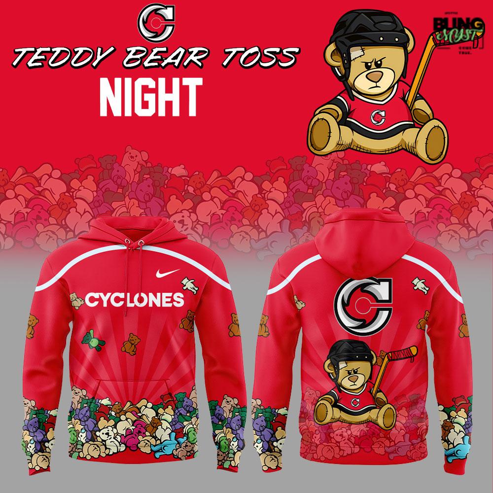 Cincinnati Cyclones Teddy Bear Toss Night Edition Hoodie Cincinnati Cyclones Teddy Bear Toss Night Edition Hoodie