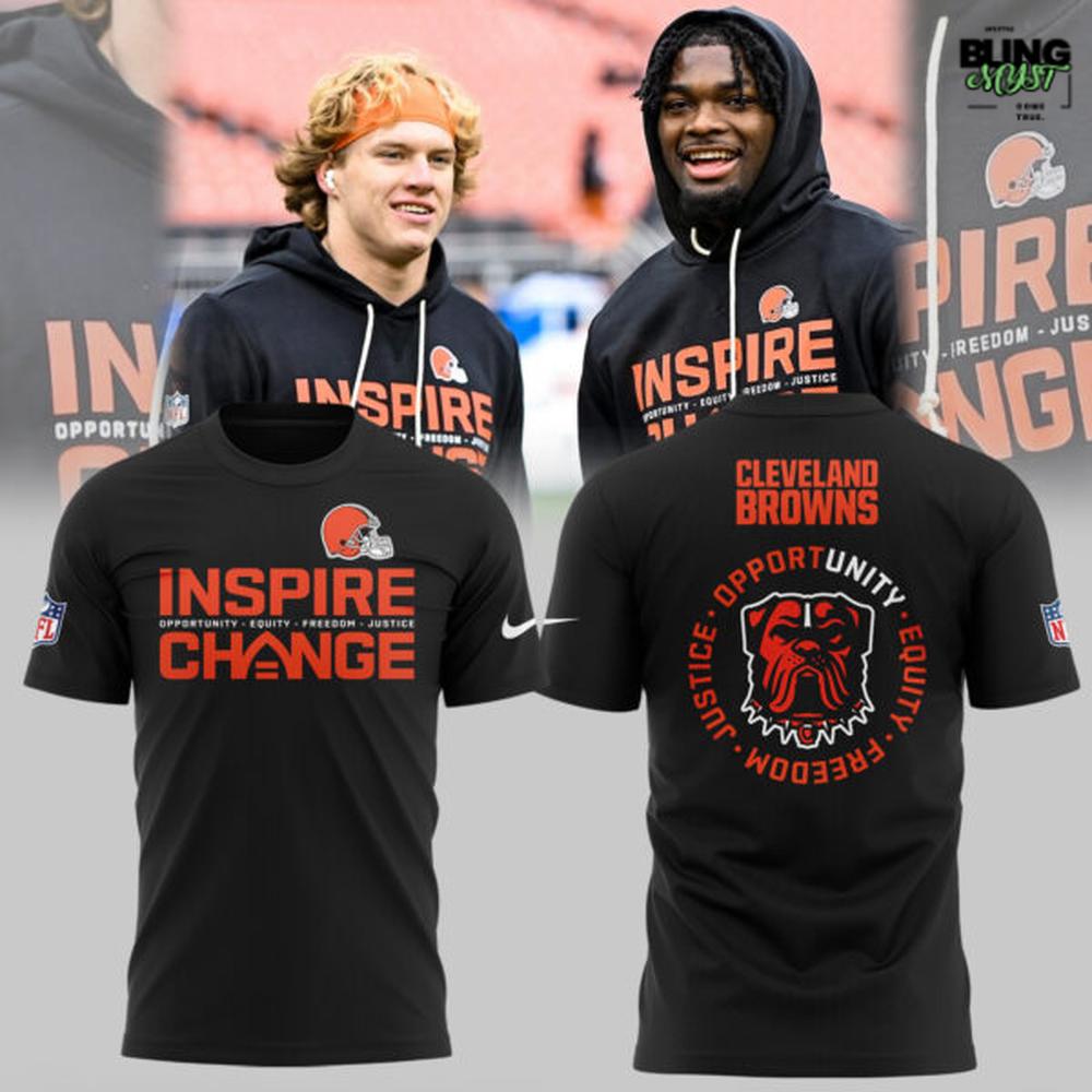 Cleveland Browns Inspire Change Support Special Edition T-Shirt Cleveland Browns Inspire Change Support Special Edition T-Shirt