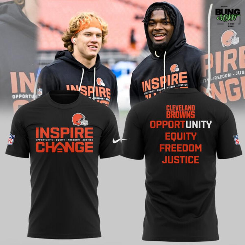 Cleveland Browns Inspire Change Support Special Edition T-Shirt Cleveland Browns Inspire Change Support Special Edition T-Shirt