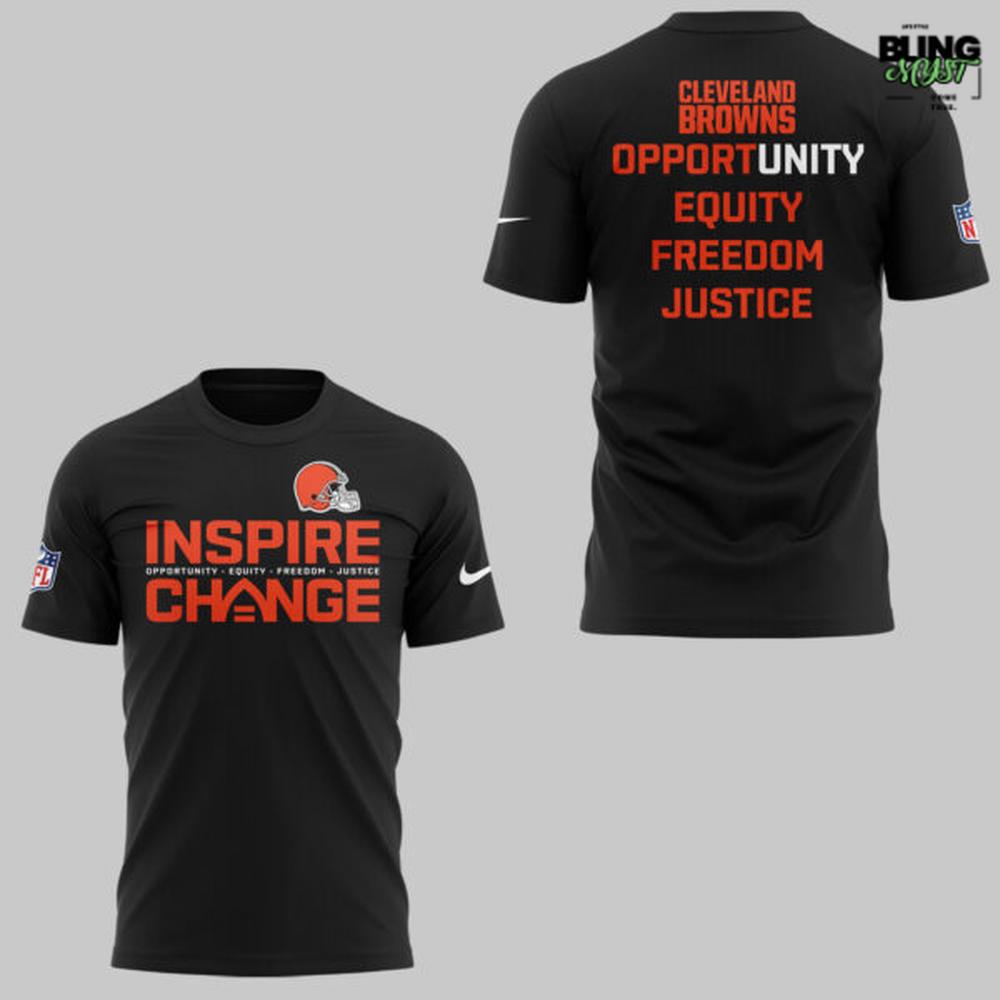 Cleveland Browns Inspire Change Support Special Edition T-Shirt Cleveland Browns Inspire Change Support Special Edition T-Shirt