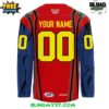 Cleveland Monsters Superman Special Edition Hockey Jersey 2 Cleveland Monsters Superman Special Edition Hockey Jersey 3