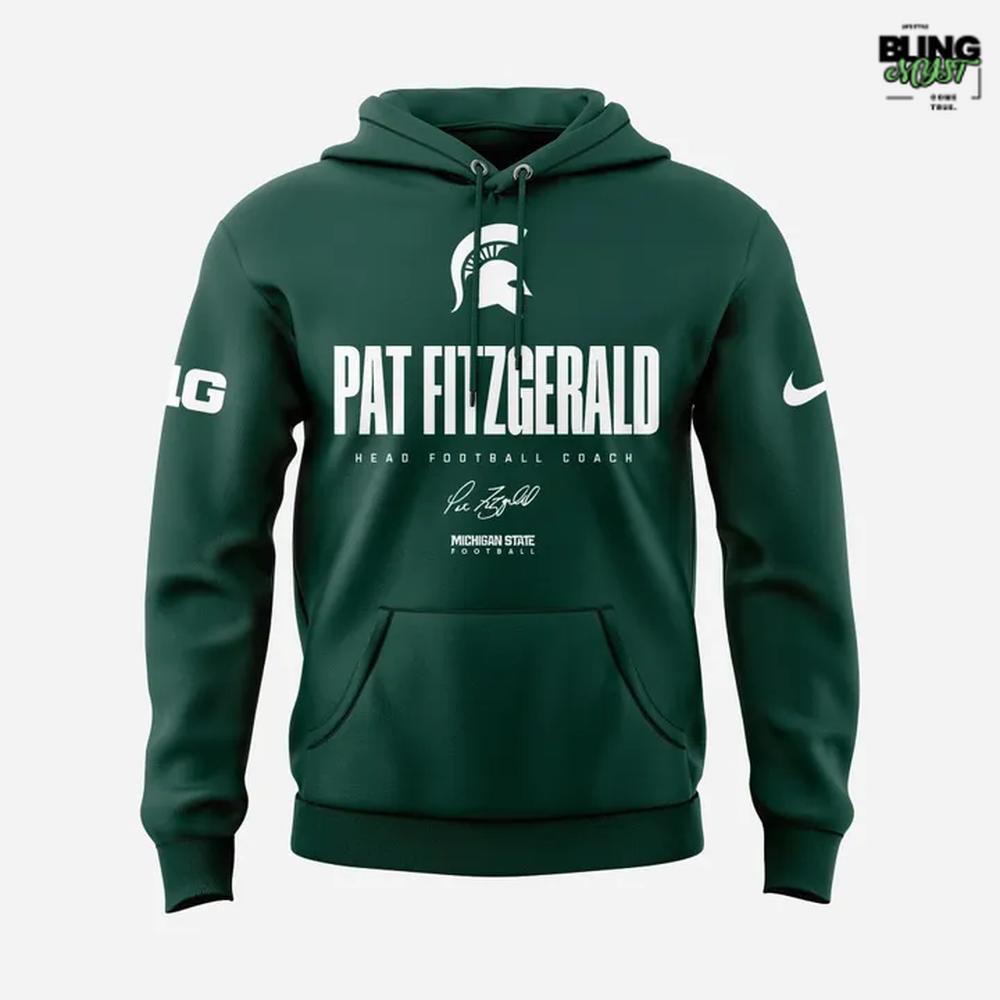 Coach Fitzgerald Michigan State Spartans Special Edition Hoodie Coach Fitzgerald Michigan State Spartans Special Edition Hoodie