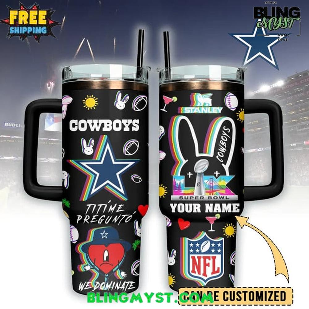 Dallas Cowboys x Bad Bunny Super Bowl LX Stanley Tumbler Cup Dallas Cowboys x Bad Bunny Super Bowl LX Stanley Tumbler Cup