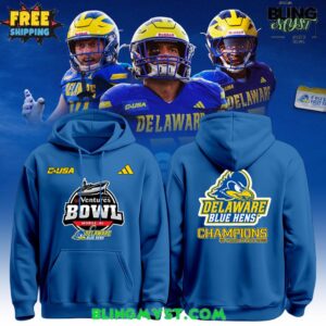 Delaware Blue Hens 68 Ventures Bowl Champions Special Hoodie