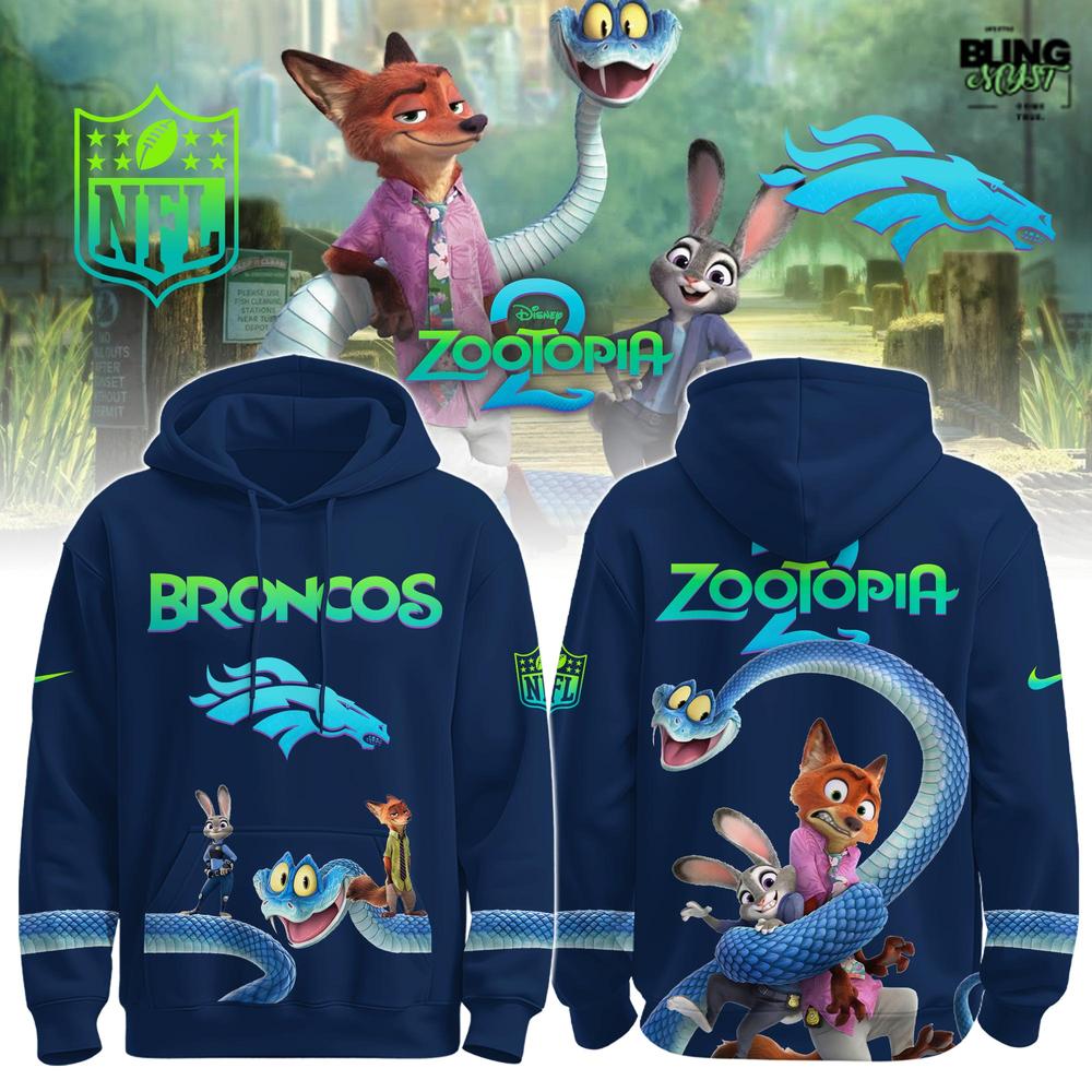 Denver Broncos x Zootopia 2 Limited Edition Hoodie Denver Broncos x Zootopia 2 Limited Edition Hoodie