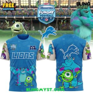 Detroit Lions Monsters Funday Football T-Shirt