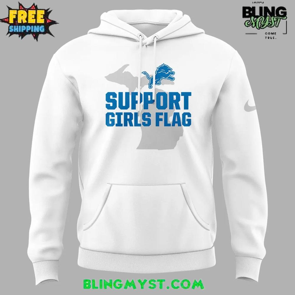 Detroit Lions Support Girls Flag Special Hoodie Detroit Lions Support Girls Flag Special Hoodie
