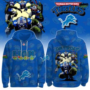 Detroit Lions Teenage Mutant Ninja Turtles 2026 Hoodie