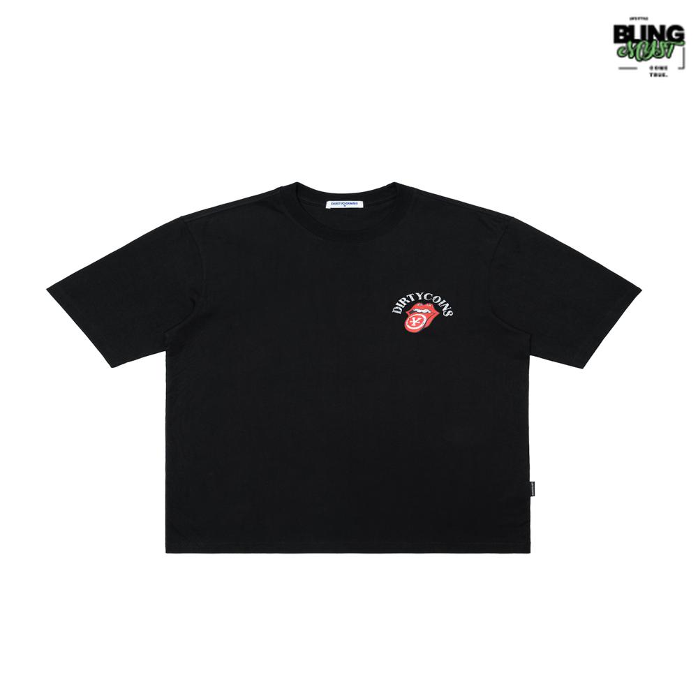 Dirty Coins Rolling Stones International T-Shirt Black Dirty Coins Rolling Stones International T-Shirt Black