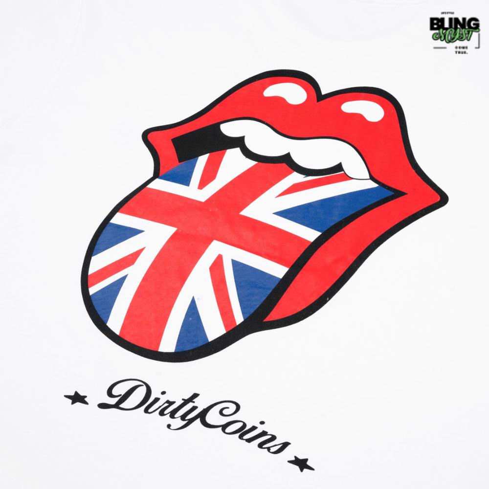 Dirty Coins Rolling Stones UK Logo T-Shirt Dirty Coins Rolling Stones UK Logo T-Shirt