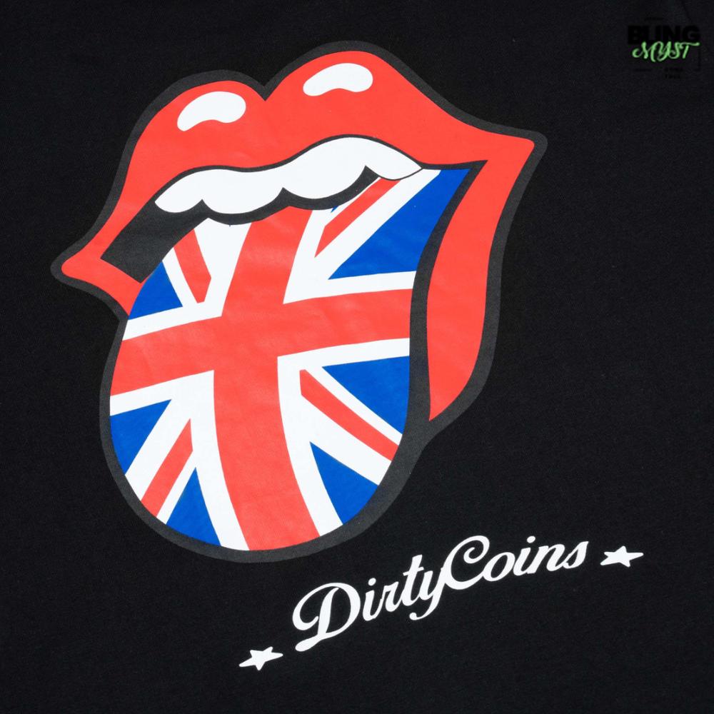 Dirty Coins Rolling Stones UK Logo T-Shirt Dirty Coins Rolling Stones UK Logo T-Shirt
