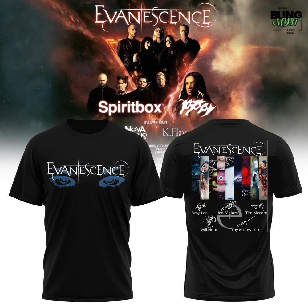 Evanescence US & UK 2026 World Tour Special Edition T-Shirt Evanescence US & UK 2026 World Tour Special Edition T-Shirt