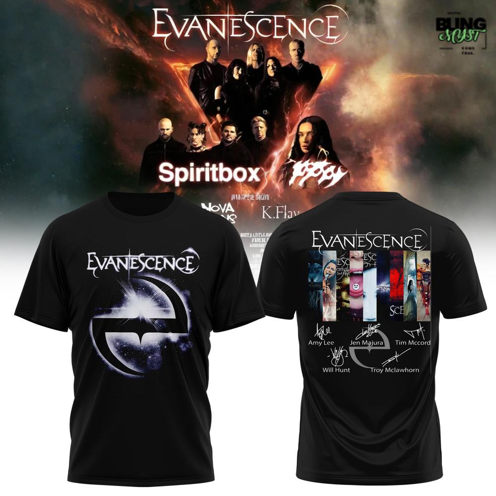 Evanescence US & UK 2026 World Tour Special Edition T-Shirt Evanescence US & UK 2026 World Tour Special Edition T-Shirt