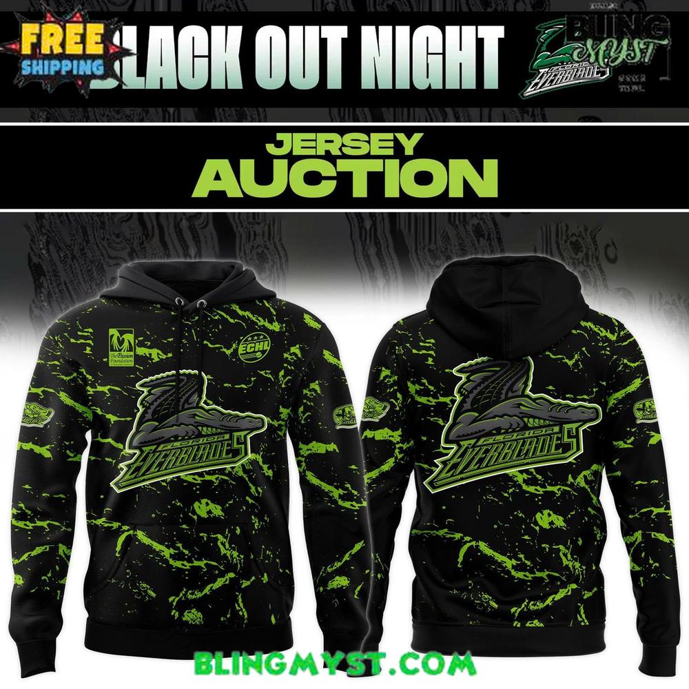 Florida Everblades Blackout Night 2025-26 Hoodie Florida Everblades Blackout Night 2025-26 Hoodie