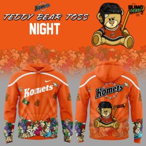 Fort Wayne Komets Teddy Bear Toss Night Edition Hoodie