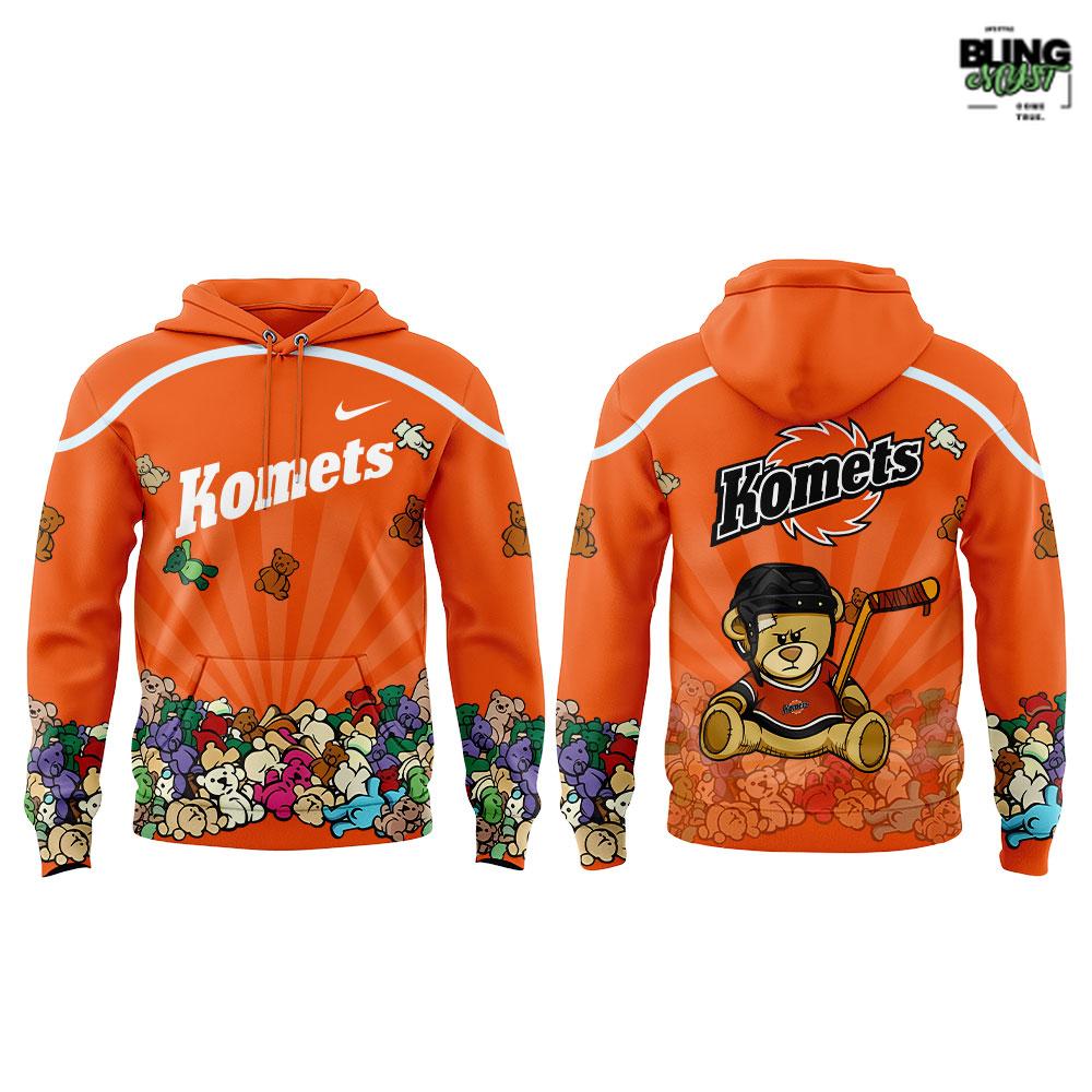 Fort Wayne Komets Teddy Bear Toss Night Edition Hoodie Fort Wayne Komets Teddy Bear Toss Night Edition Hoodie