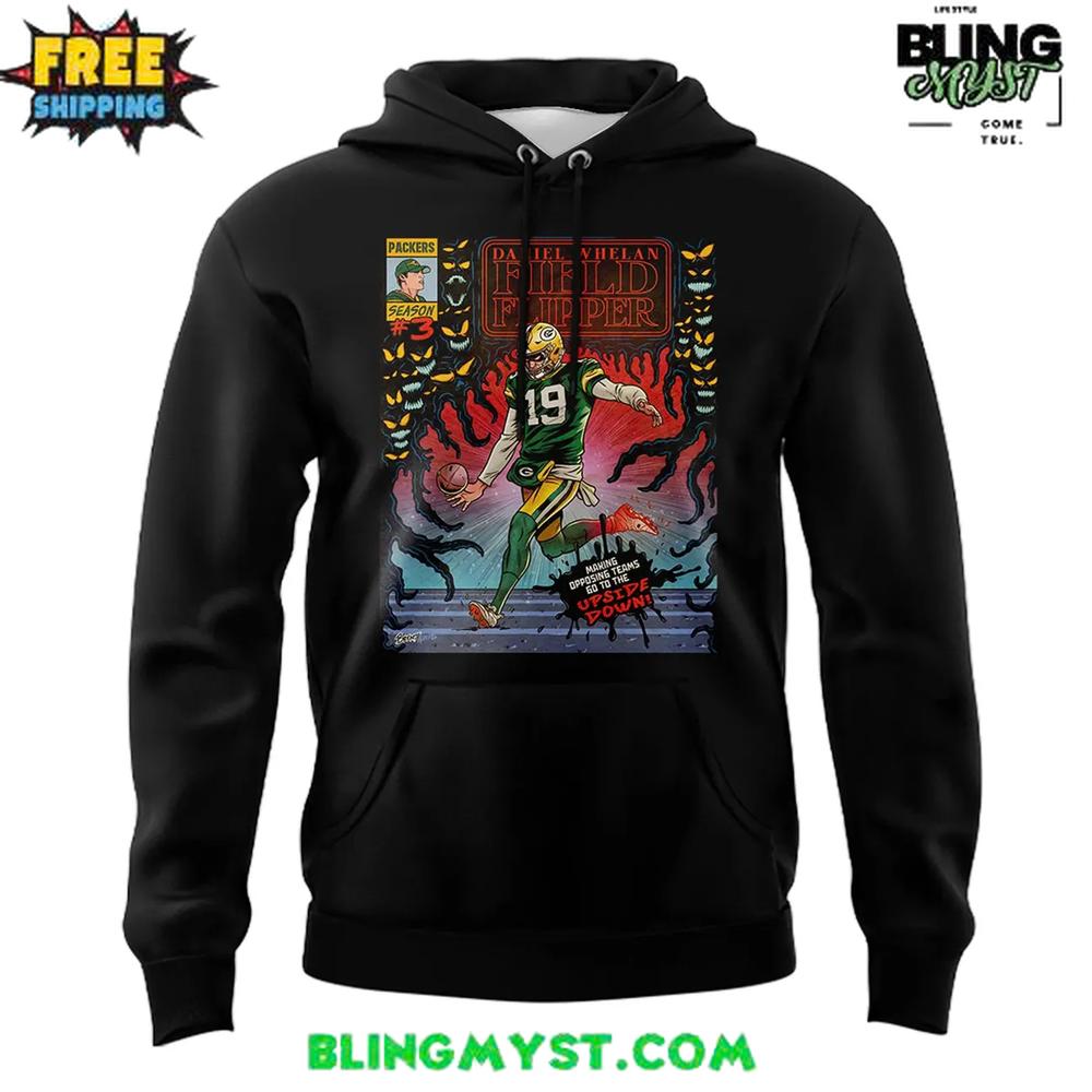 Green Bay Packers Daniel Whelan x Stranger Things Hoodie Green Bay Packers Daniel Whelan x Stranger Things Hoodie