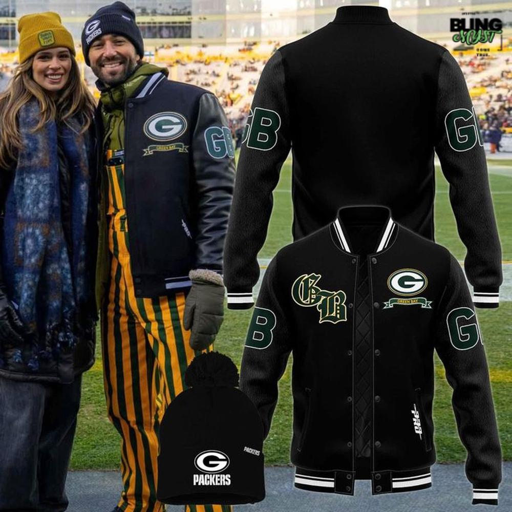 Green Bay Packers Joey Graziadei 2025 New Bomber Jacket Green Bay Packers Joey Graziadei 2025 New Bomber Jacket