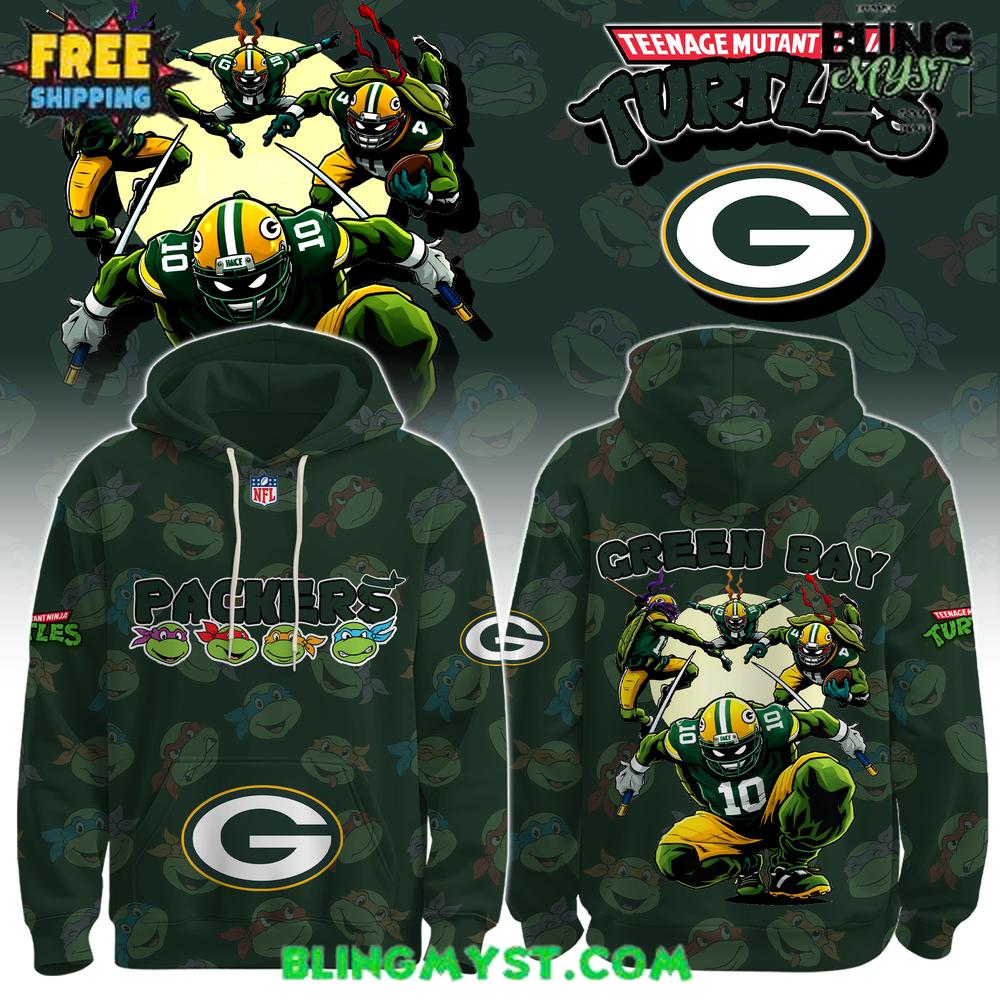 Green Bay Packers Teenage Mutant Ninja Turtles Special Hoodie Green Bay Packers Teenage Mutant Ninja Turtles Special Hoodie