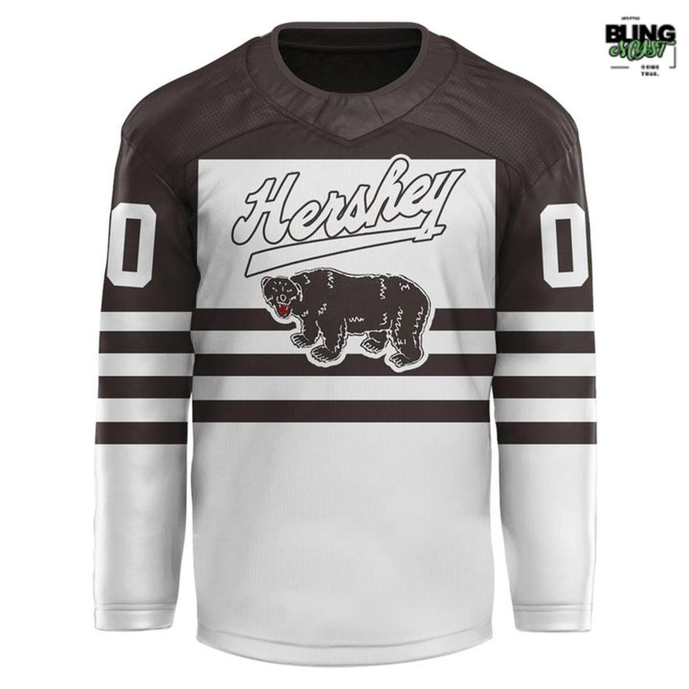 Hershey Bears Skating Bear Limited Edition CCM Hockey Jersey Hershey Bears Skating Bear Limited Edition CCM Hockey Jersey