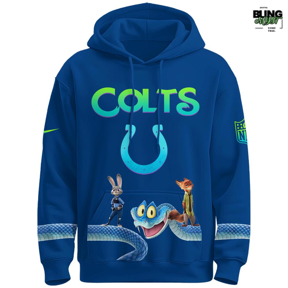 Indianapolis Colts x Zootopia 2 Limited Edition Hoodie Indianapolis Colts x Zootopia 2 Limited Edition Hoodie