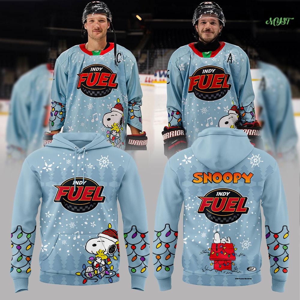 Indy Fuel Peanuts Night 2025 Christmas Hoodie Indy Fuel Peanuts Night 2025 Christmas Hoodie