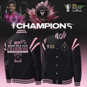 Inter Miami CF 2025 MLS Cup Champions Limited Edition Varsity Jacket