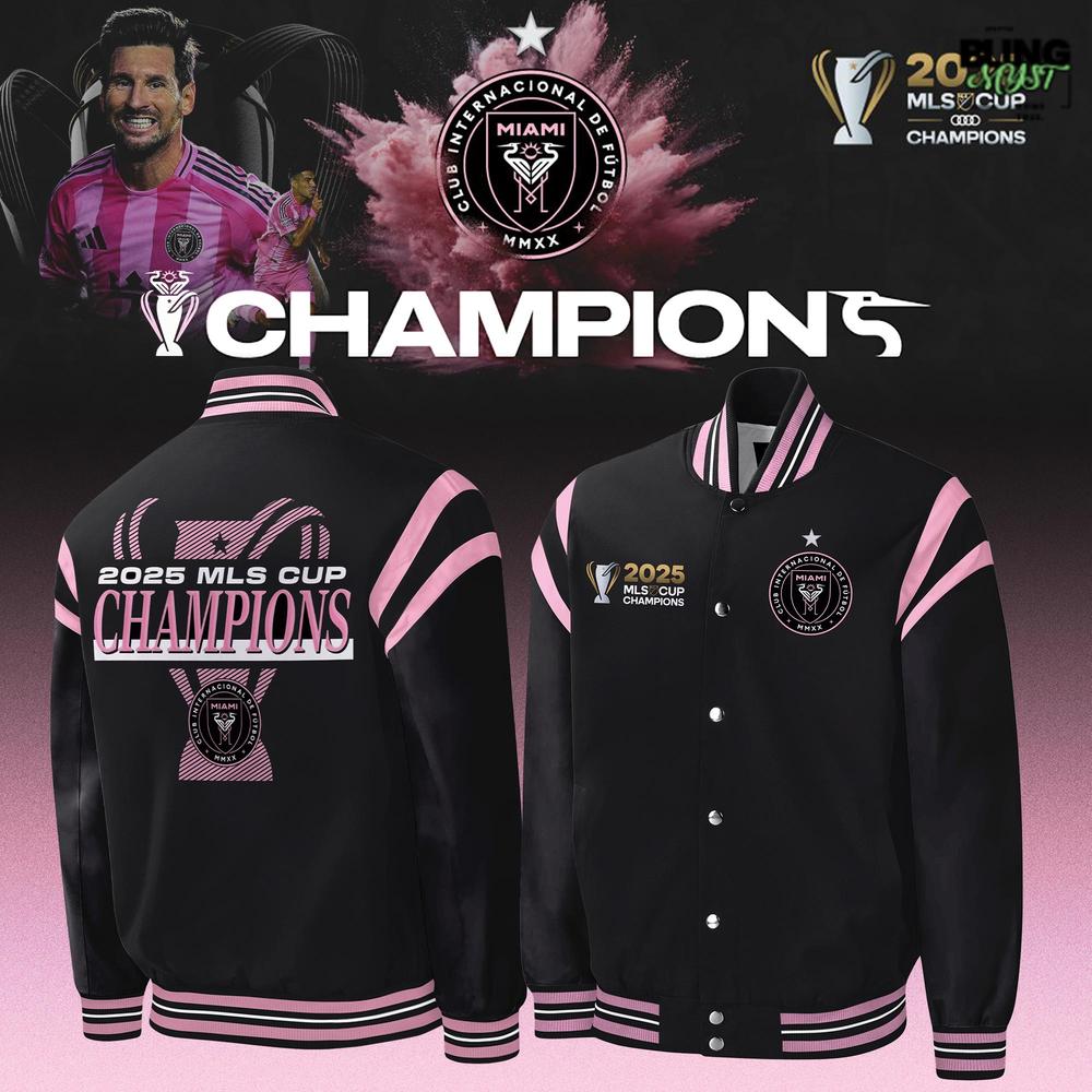 Inter Miami CF 2025 MLS Cup Champions Limited Edition Varsity Jacket Inter Miami CF 2025 MLS Cup Champions Limited Edition Varsity Jacket