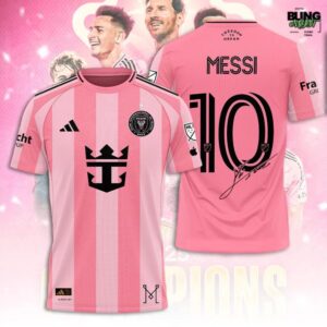 Inter Miami CF x Lionel Messi Champions MLS 2025 T-Shirt