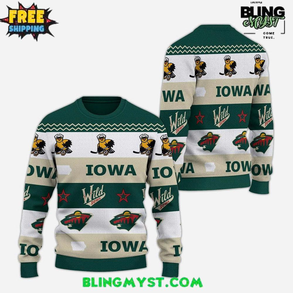 Iowa Wild Tastefully Tacky Holiday 2025 Sweater Iowa Wild Tastefully Tacky Holiday 2025 Sweater
