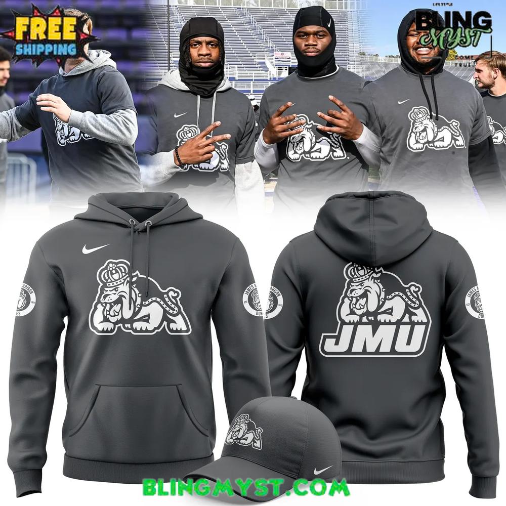 James Madison Dukes New Season 2025–26 Gray Hoodie James Madison Dukes New Season 2025–26 Gray Hoodie