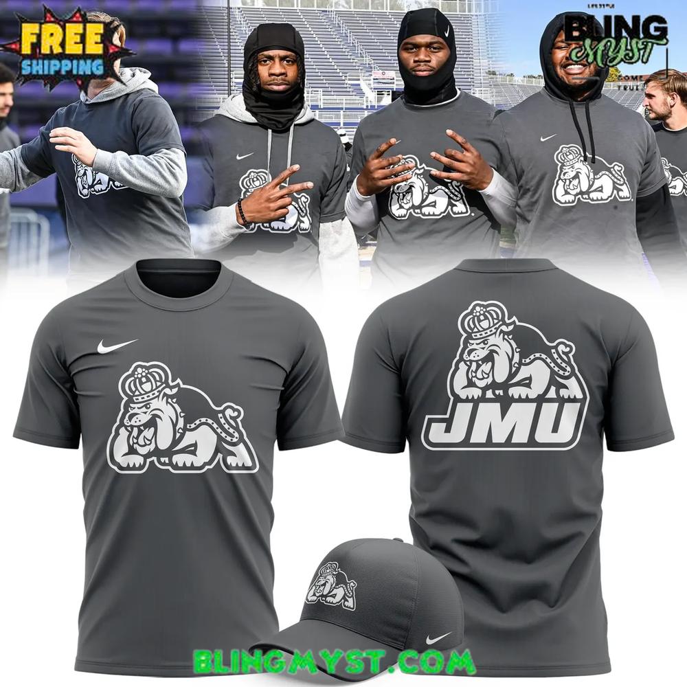 James Madison Dukes New Season 2025–26 Gray T-Shirt James Madison Dukes New Season 2025–26 Gray T-Shirt