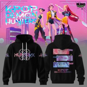 K-Pop Demon Hunters HUNTRIX Black Hoodie