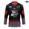 Kansas City Mavericks New Season 2025 26 Blackout Uniform Hockey Jersey 2