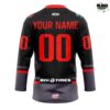Kansas City Mavericks New Season 2025 26 Blackout Uniform Hockey Jersey 3