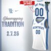 Kentucky Wildcats Unwrapping Tradition 2026 Basketball Jersey 1